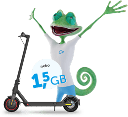koloběžka nebo 1,5 GB